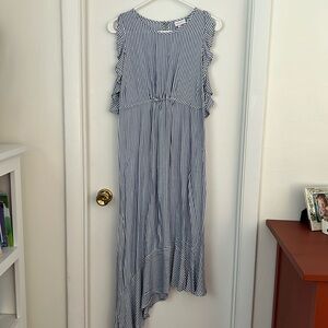 Women’s Isabel Maternity Dress size XS White and Blue Striped